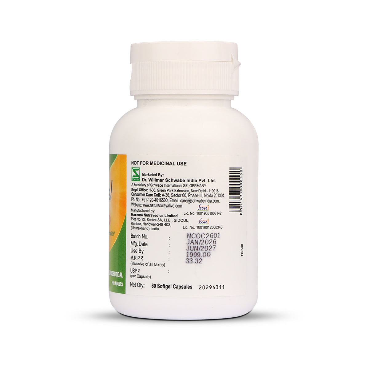 Nature's Way Alive CoQ10 supplement bottle for heart health and energy
