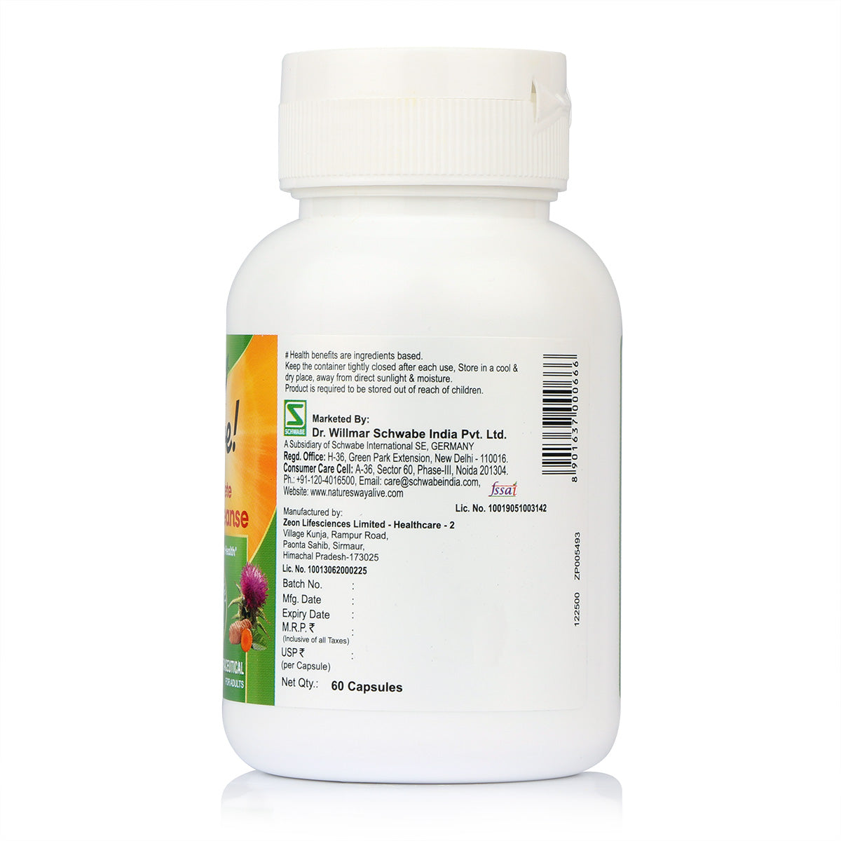 Side View of Nature's Way Alive Liver Cleanse