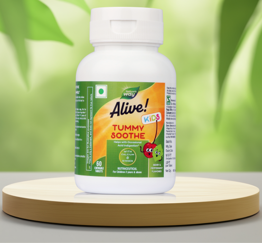 Tummy soothing chewable tablets for Kids by Nature's way alive