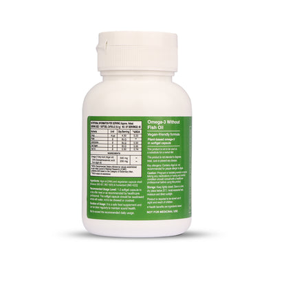Back view of Nature’s Way Alive Algal Oil Omega 3