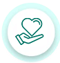 Heart health support icon